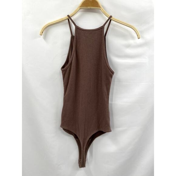 Abercrombie & Fitch Brown Ribbed Sleeveless Bodysuit - Picture 4 of 4
